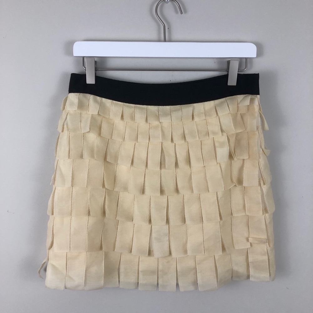 J. Crew Collection Tiered Flapper Silk Mini Skirt